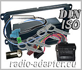 VW Golf Plus Radioblende Radioadapter DIN + ISO Autoradio Einbauset