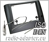 Fiat Stilo Doppel DIN Radioblende, Einbauset Antennenadapter + Entriegelung