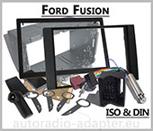 Ford Fusion, ab 2005 Doppel DIN, Radioblende, Einbauschacht, Blechrahmen 