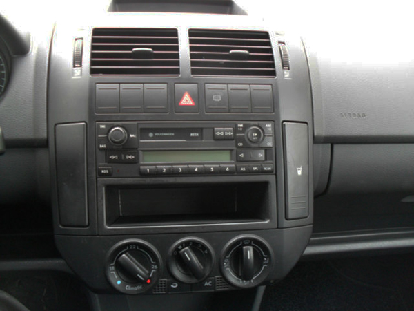 VW Polo 9N Autoradio Einbauset 1 DIN mit Fach