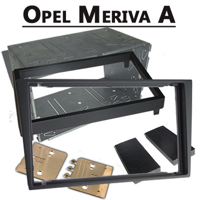 Opel Meriva A Radioeinbauset Doppel DIN dunkelsilber