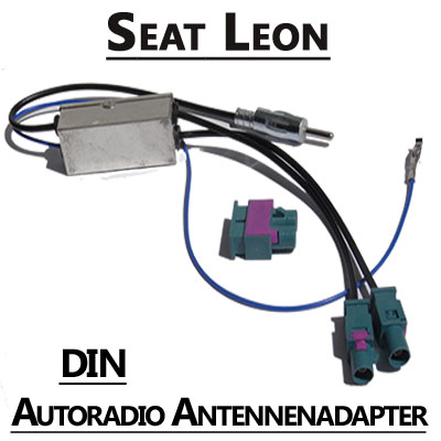 Seat Leon Antennenadapter DIN, Phantomspeisung + Stromversorgung - Car Hifi  Radio Adapter.eu